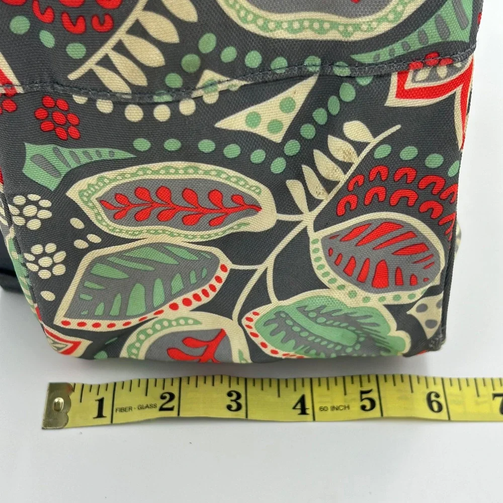 Vera Bradley Lighten Up Backpack Nomadic Floral Leaf Print Canvas Campus Travel
